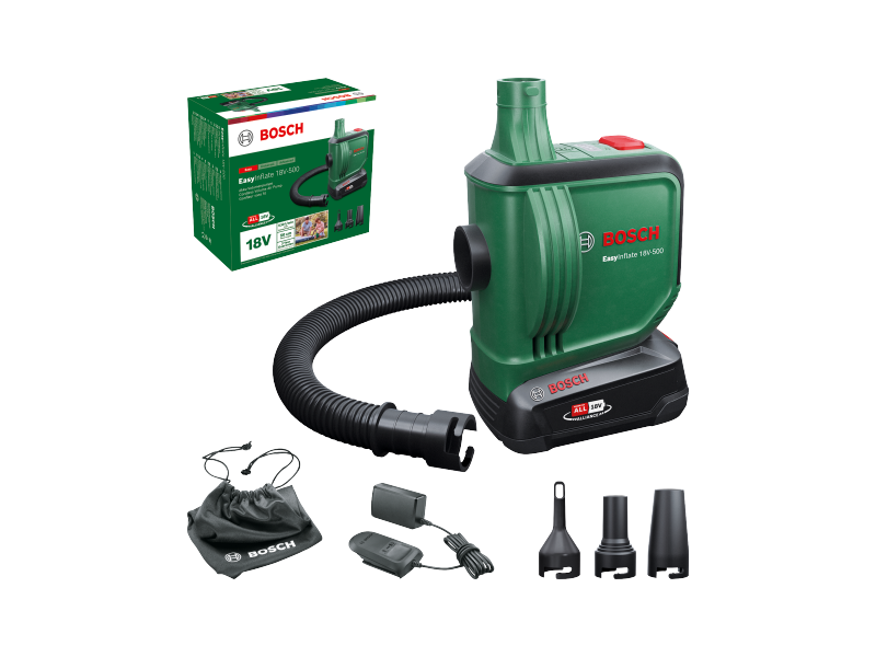 Akumulatorska zračna tlačilka  Bosch z visokim pretokom EasyInflate 18V-500, 0603947201